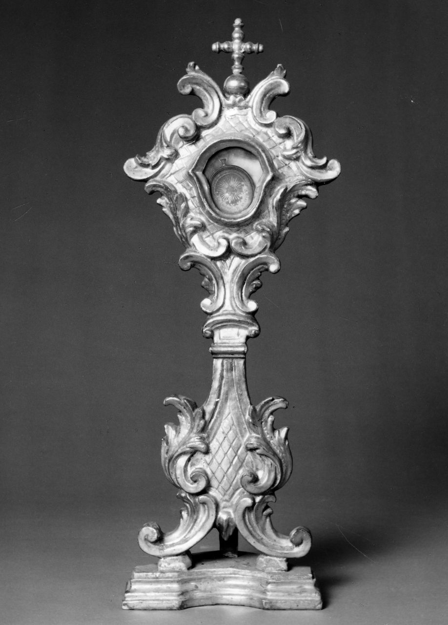 reliquiario - a ostensorio, serie - bottega toscana (sec. XVIII)