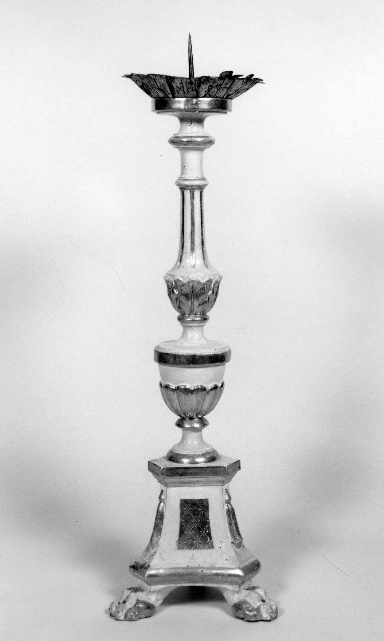 candeliere, serie - bottega toscana (prima metà sec. XIX)