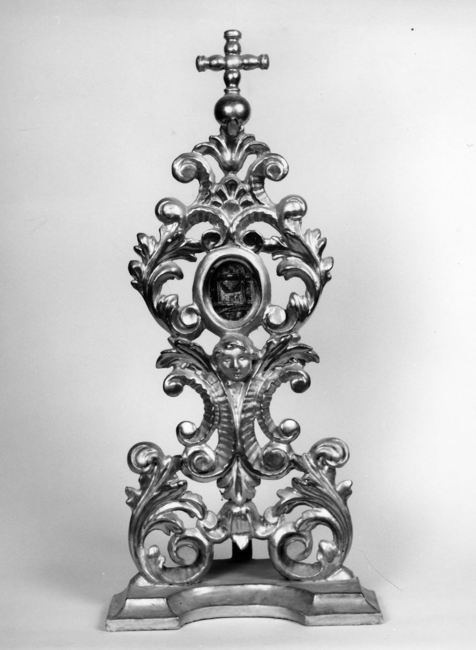 reliquiario - a ostensorio - bottega toscana (seconda metà sec. XVIII)