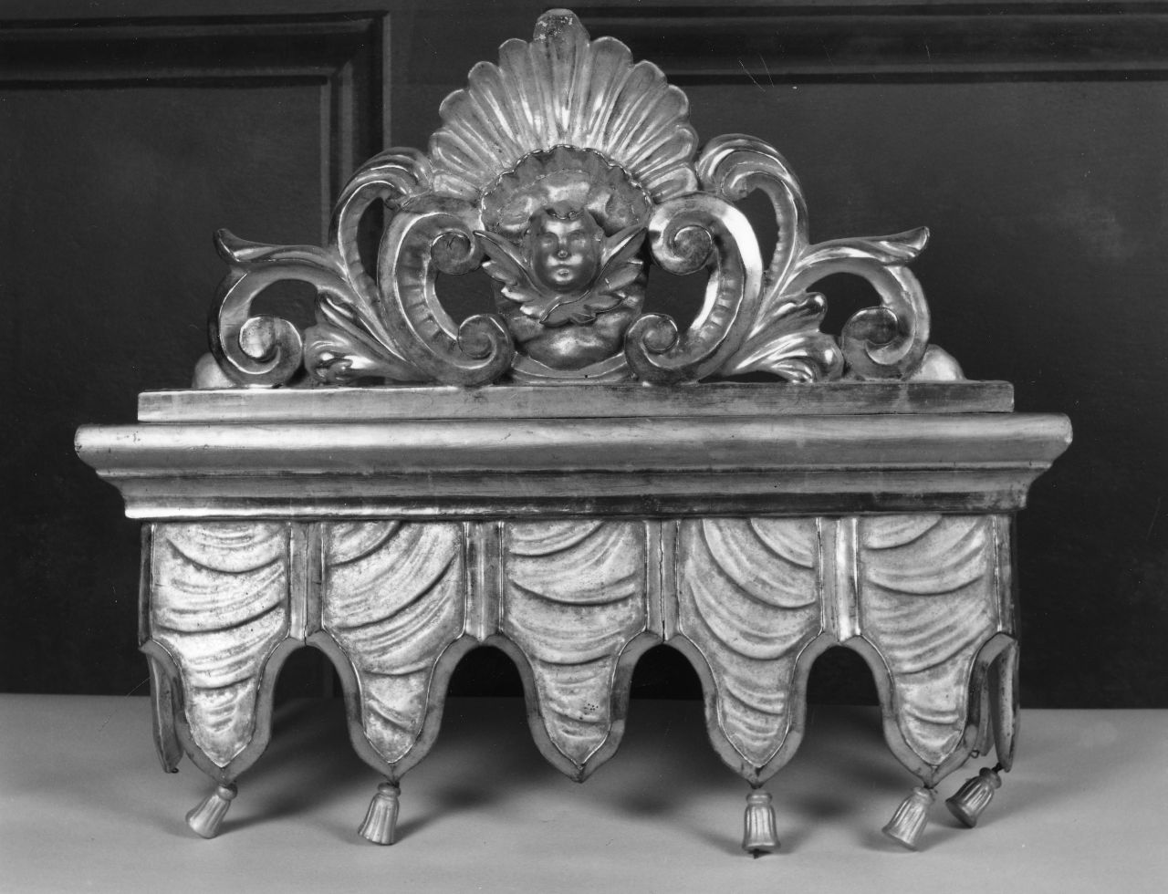 baldacchino di tronetto per esposizione eucaristica, elemento d'insieme - bottega toscana (prima metà sec. XIX)