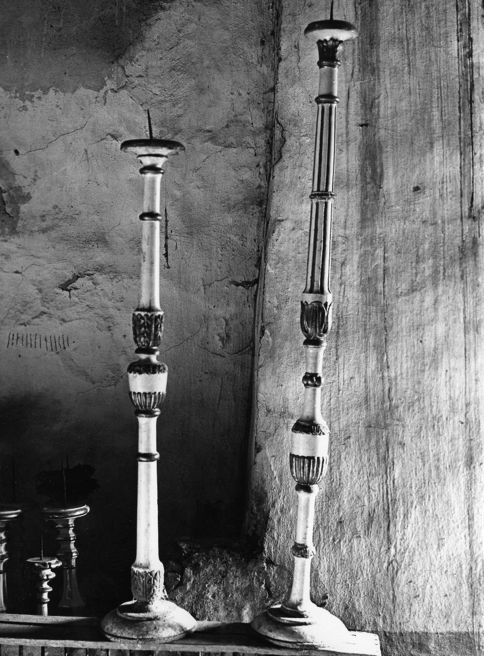candeliere, serie - bottega toscana (prima metà sec. XIX)