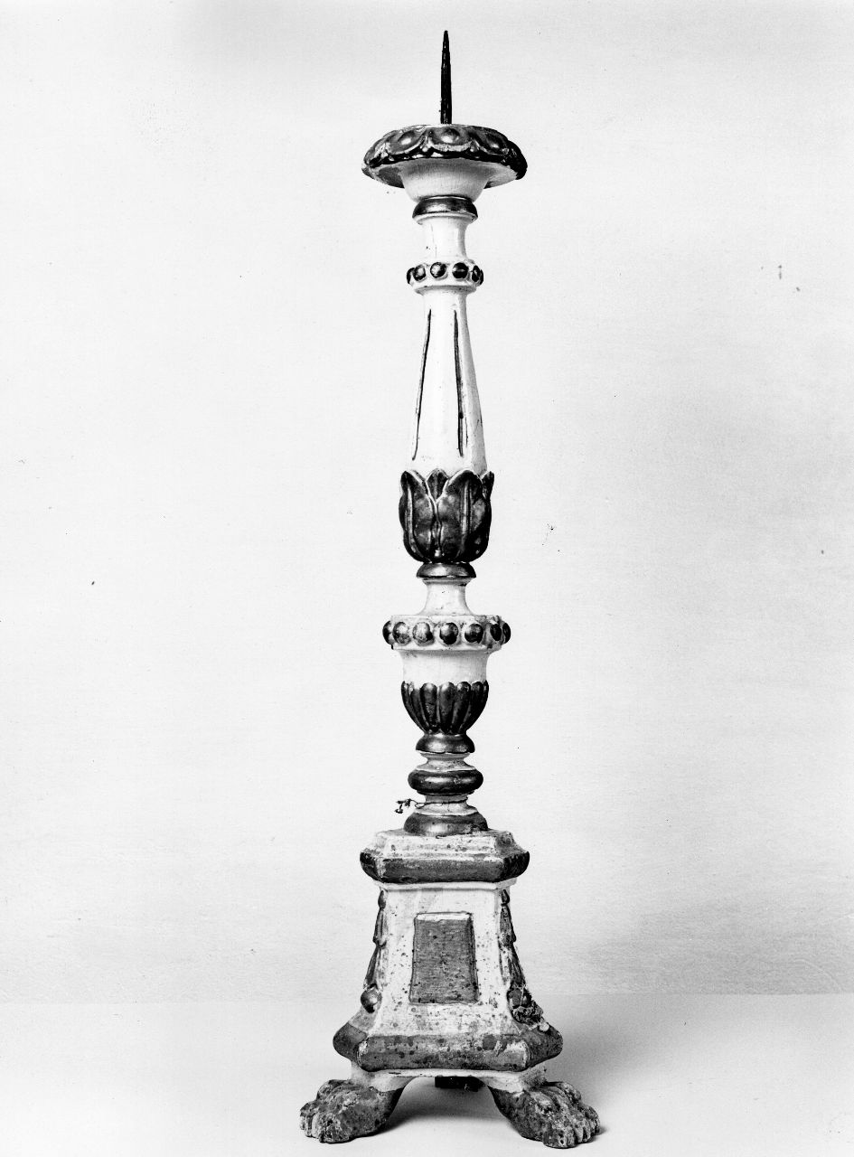 candeliere, serie - bottega toscana (inizio sec. XIX)