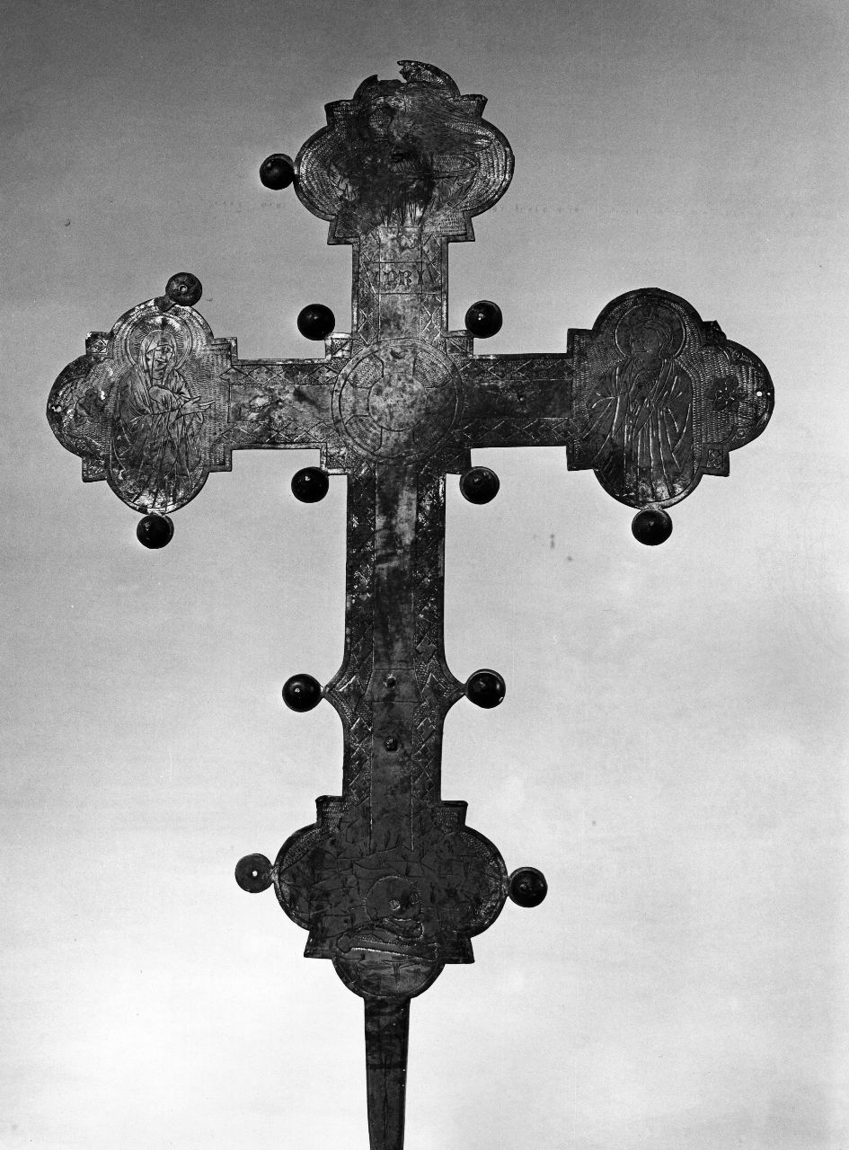 croce processionale - bottega toscana (prima metà sec. XV)