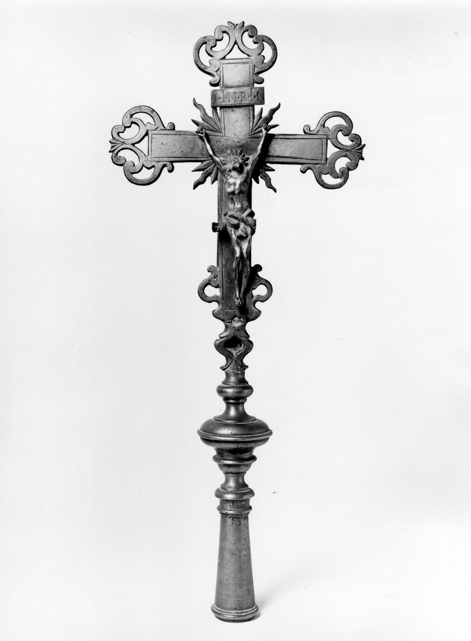 Cristo crocifisso (croce processionale) - bottega toscana (sec. XVIII)