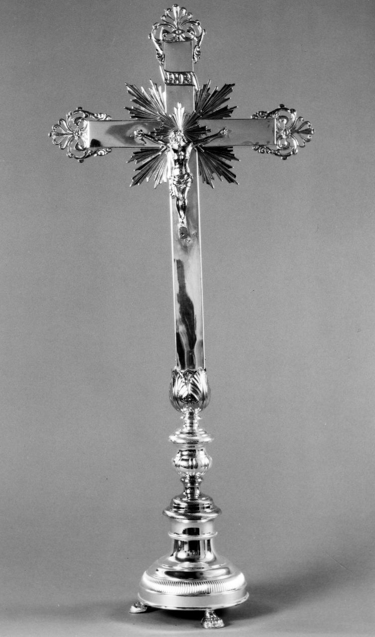 Cristo crocifisso (croce d'altare) - bottega toscana (seconda metà sec. XIX)