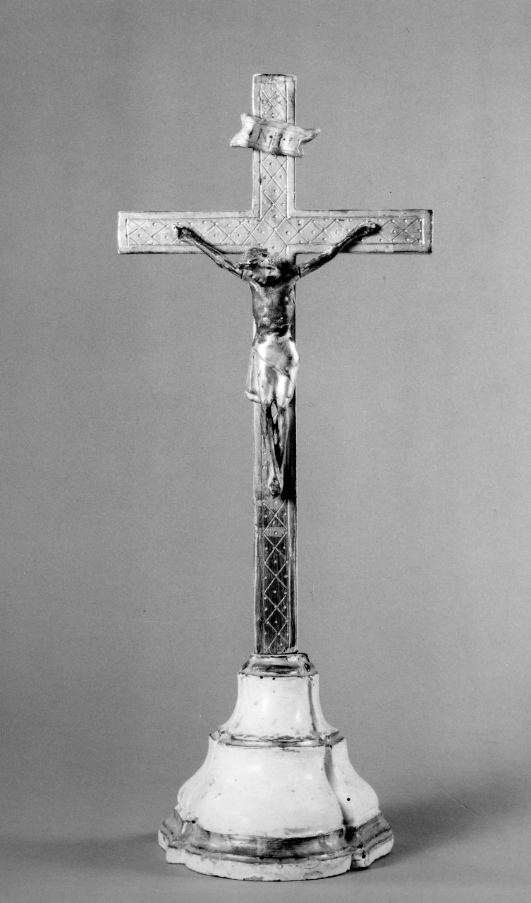 Cristo crocifisso (croce processionale) - bottega toscana (prima metà sec. XVIII)