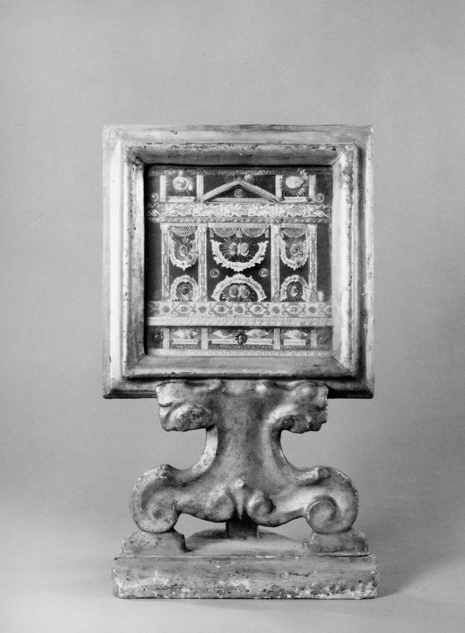 reliquiario - a tabella, serie - bottega toscana (prima metà sec. XVIII)
