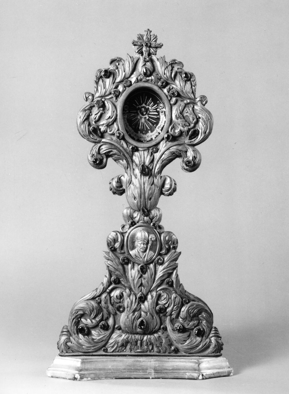 reliquiario - a ostensorio - bottega toscana (seconda metà sec. XVIII)