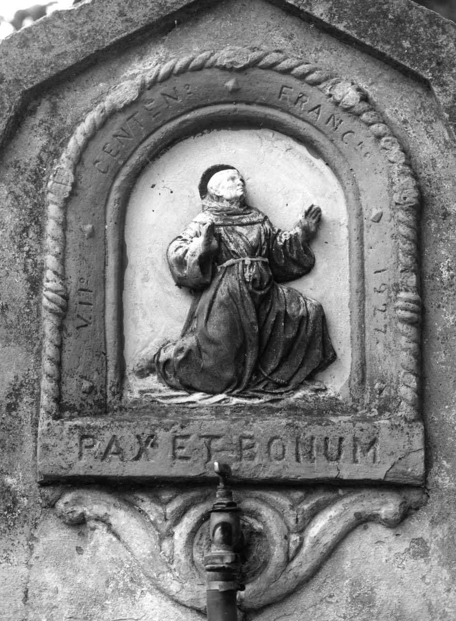 San Francesco d'Assisi riceve le stimmate (rilievo) - ambito toscano (sec. XX)