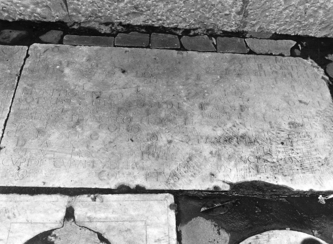 lapide - bottega toscana (sec. XVI)