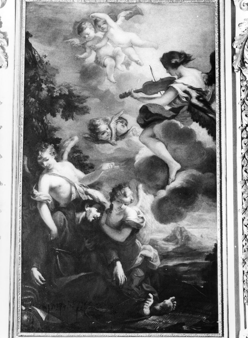 estasi di San Francesco d'Assisi (dipinto) di Veracini Agostino (attribuito) (sec. XVIII)