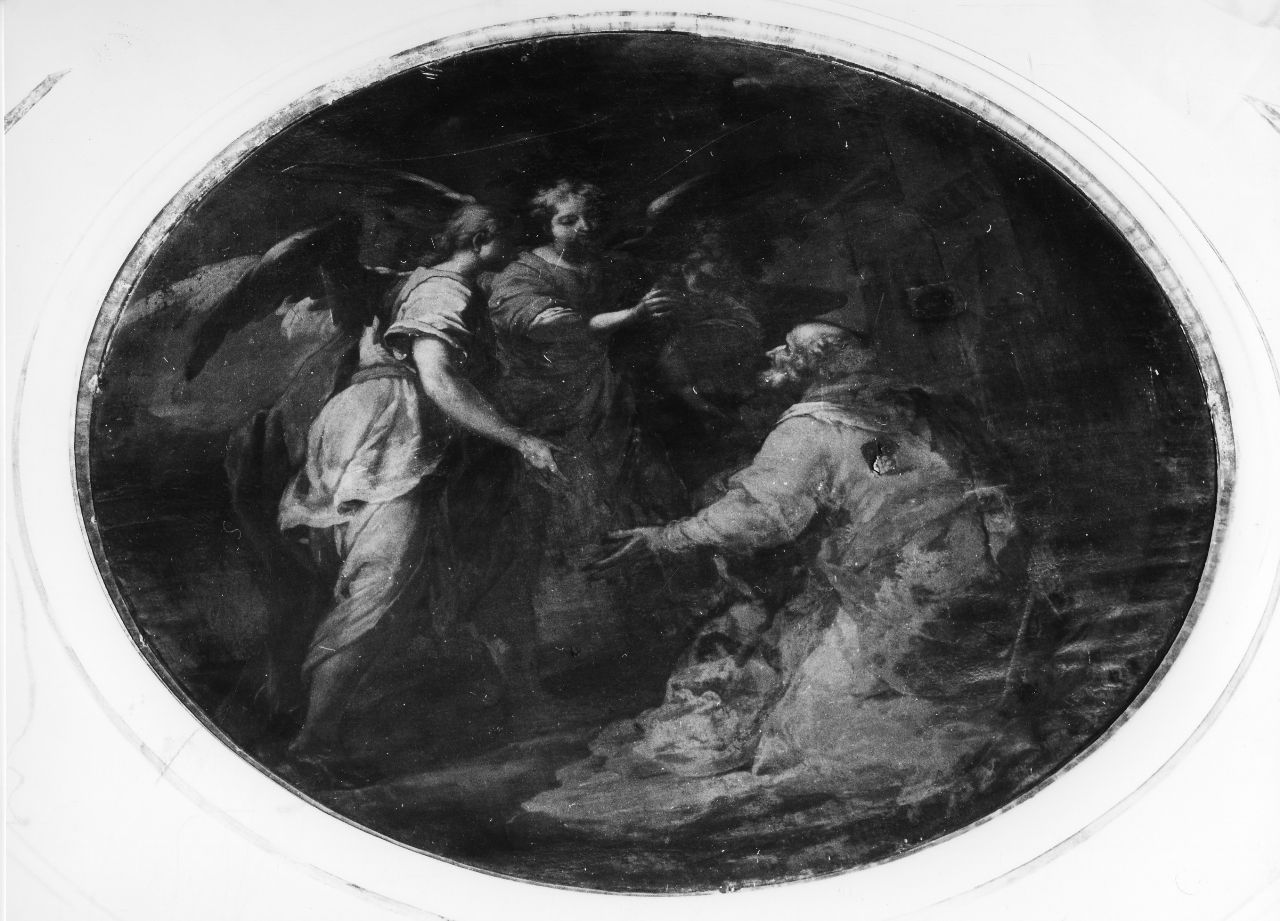 Abramo e i tre angeli (dipinto) di Bonechi Matteo (attribuito) (sec. XVIII)