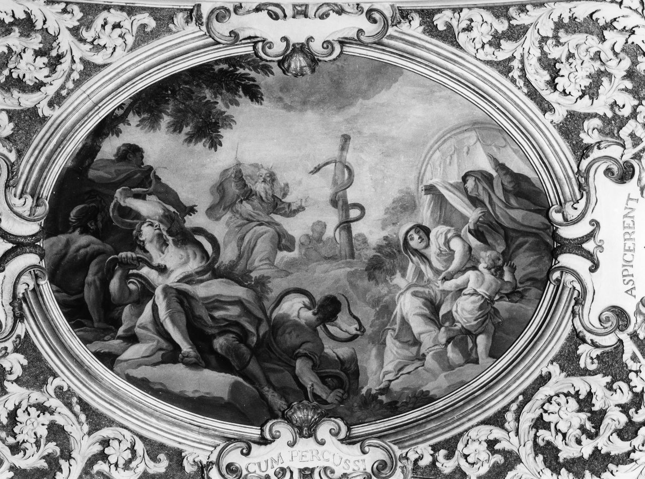 Mosè e il serpente di bronzo (dipinto) di Lapi Niccolò Francesco (attribuito) (sec. XVIII)