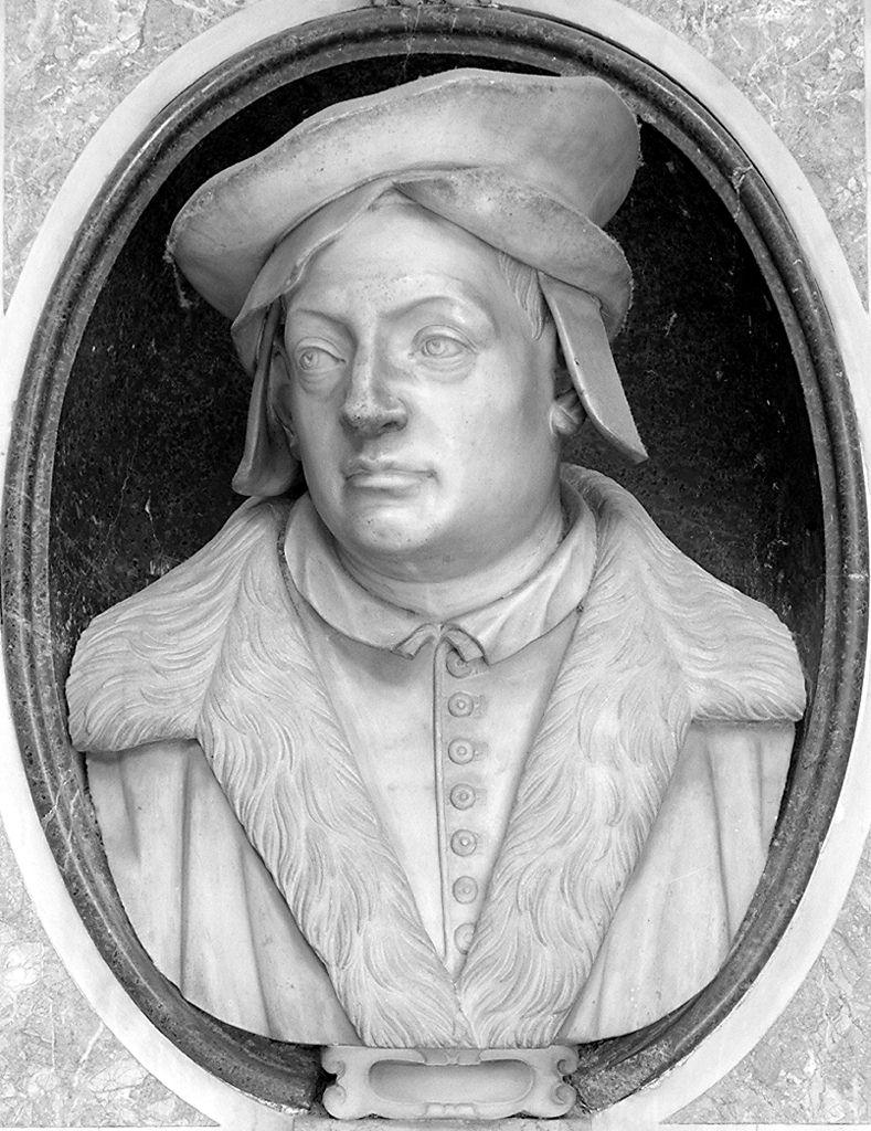 ritratto di Andrea del Sarto (monumento) di Caccini Giovan Battista (sec. XVII)
