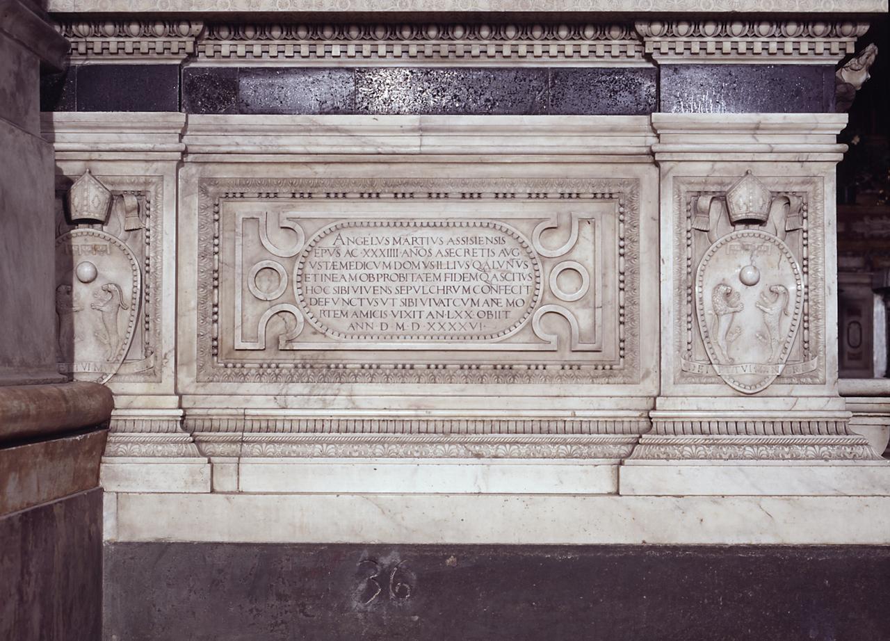 sarcofago di Francesco da Sangallo detto Margotta (sec. XVI)
