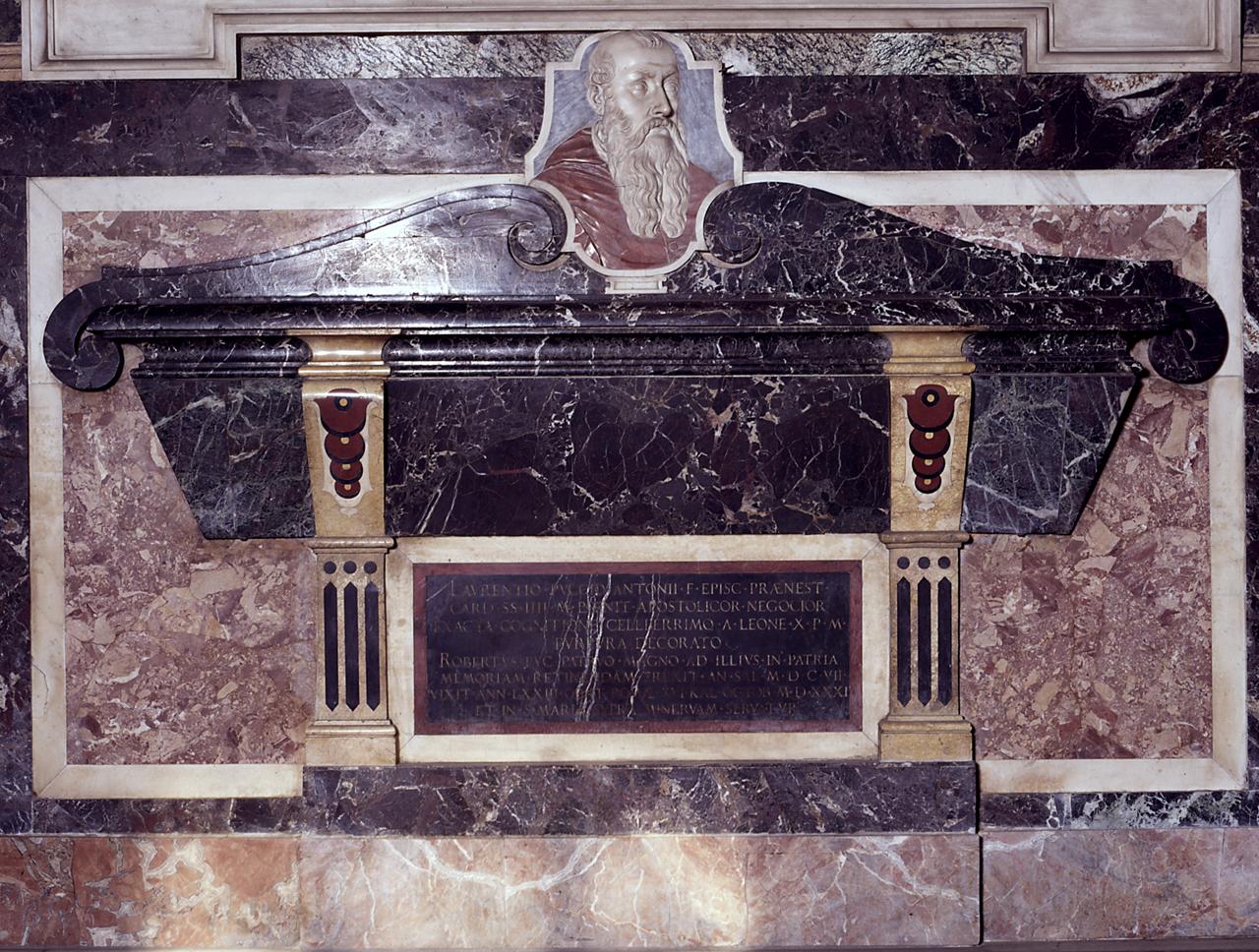 ritratto funebre di Lorenzo Pucci (monumento funebre) di Bugiardini Agostino detto Ubaldino (sec. XVII)