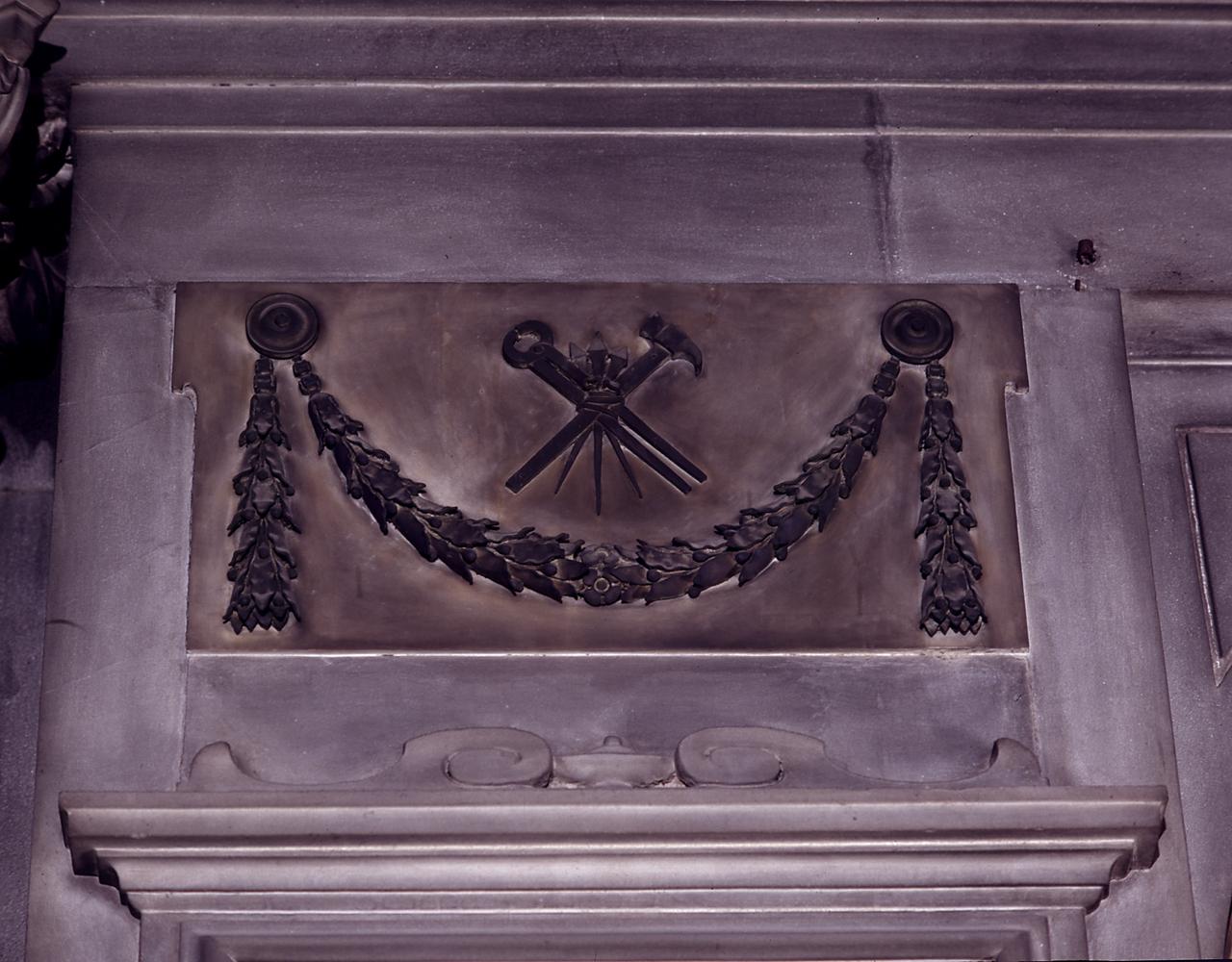 simboli della passione (rilievo, serie) di Jean de Boulogne detto Giambologna (e aiuti) (sec. XVI)