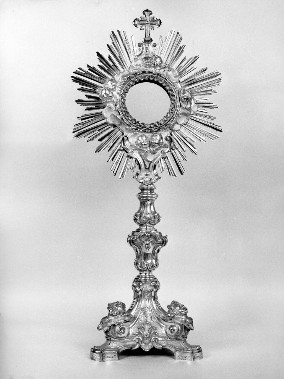 ostensorio - a raggiera - bottega toscana (sec. XIX)