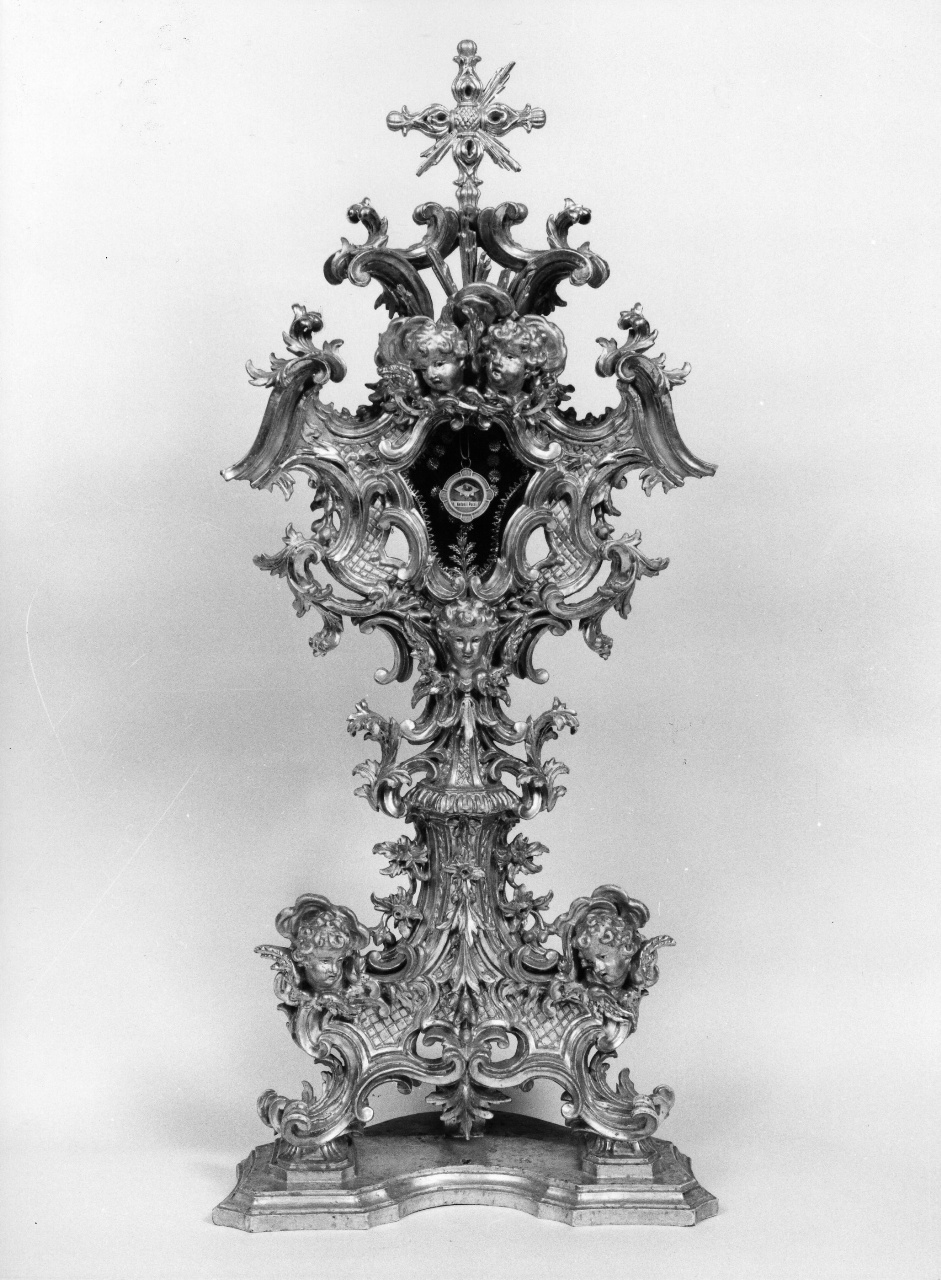 reliquiario - a ostensorio - bottega fiorentina (metà sec. XVIII)