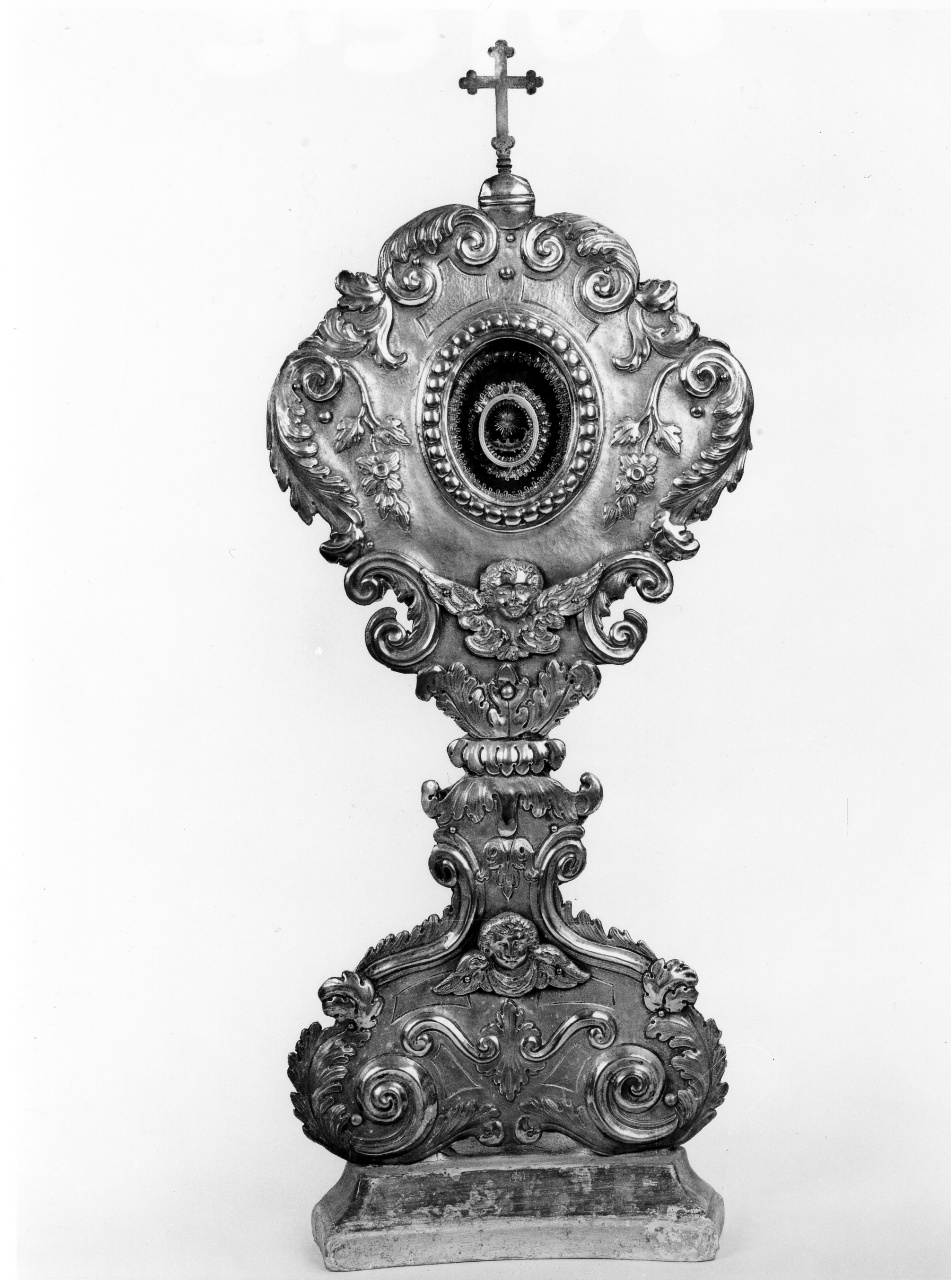reliquiario - a ostensorio - bottega fiorentina (sec. XVIII)