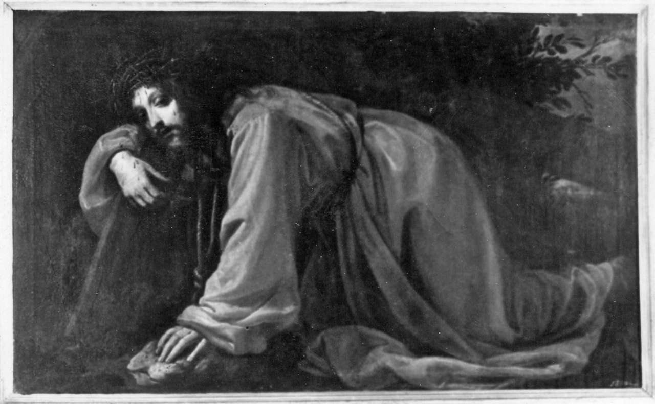 stazione III: Gesù cade sotto la croce la prima volta (dipinto) di Curradi Francesco detto Battiloro (inizio sec. XVII)