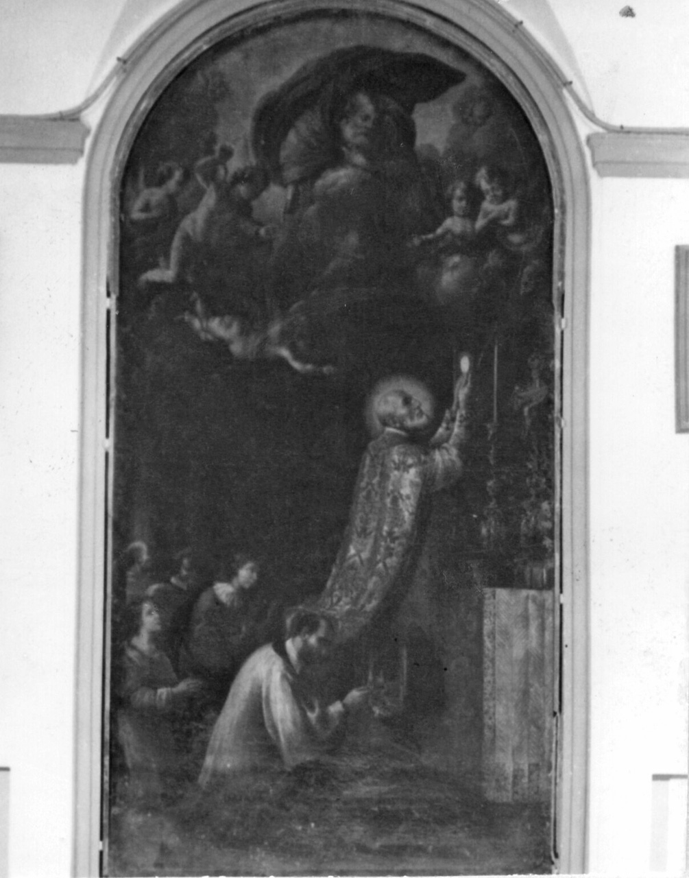 messa di San Filippo Neri (dipinto) di Marinari Onorio (sec. XVIII)
