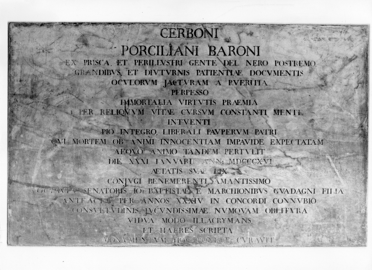 lapide - bottega toscana (sec. XIX)