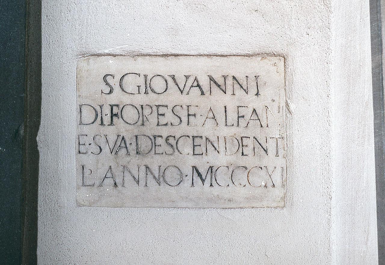 lapide - bottega fiorentina (sec. XIV)