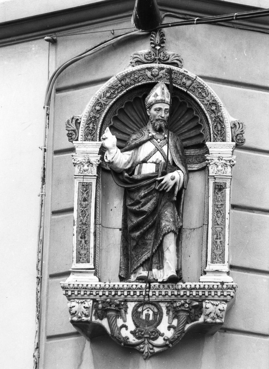 Sant'Ambrogio (scultura) di Della Robbia Giovanni (primo quarto sec. XVI)
