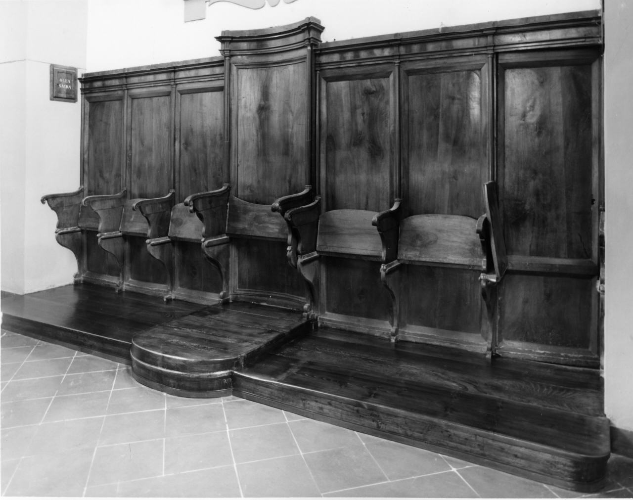 stalli del coro - produzione toscana (metà sec. XVII)