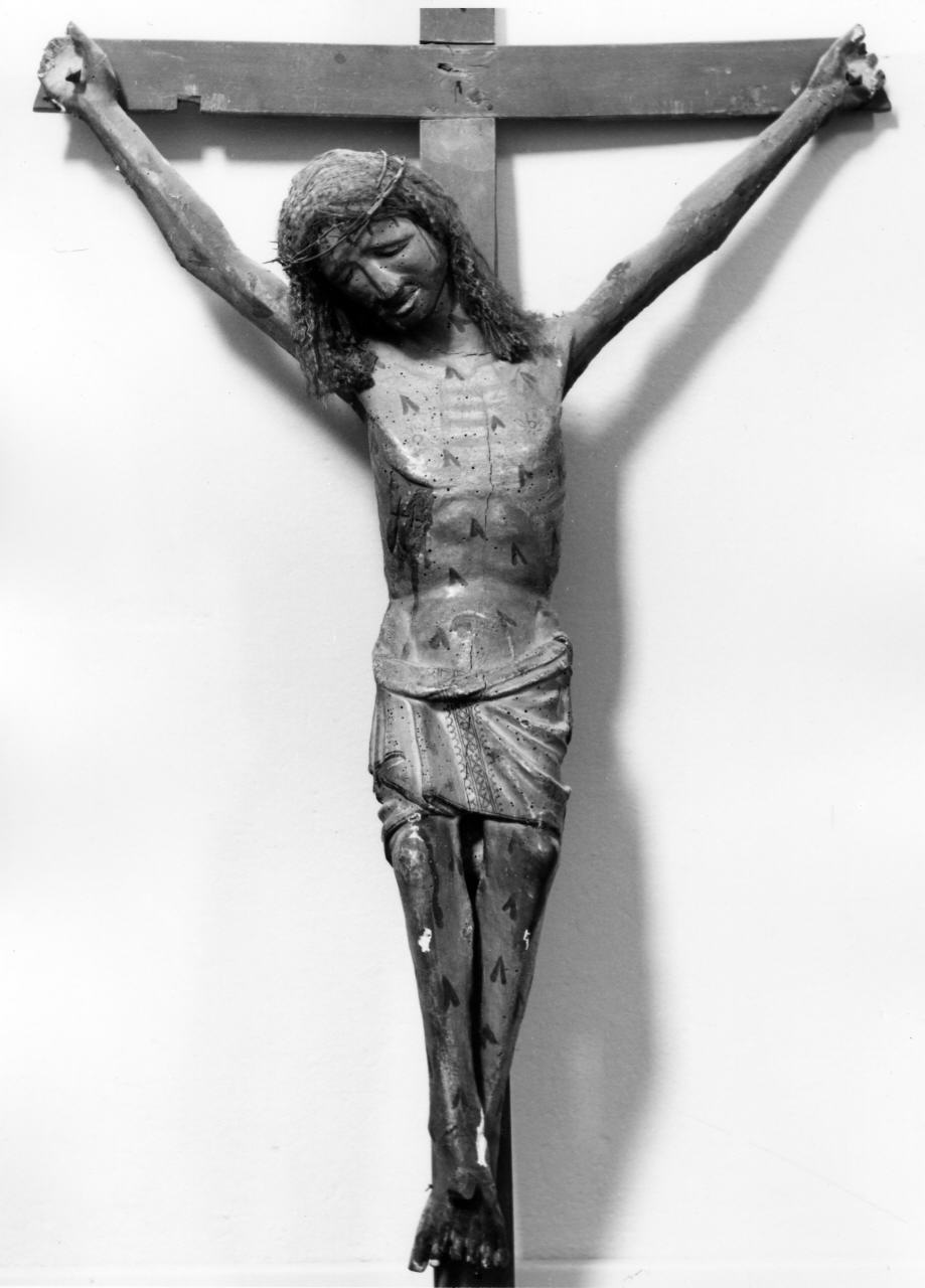 Cristo crocifisso (scultura) - ambito tedesco (seconda metà sec. XIV)