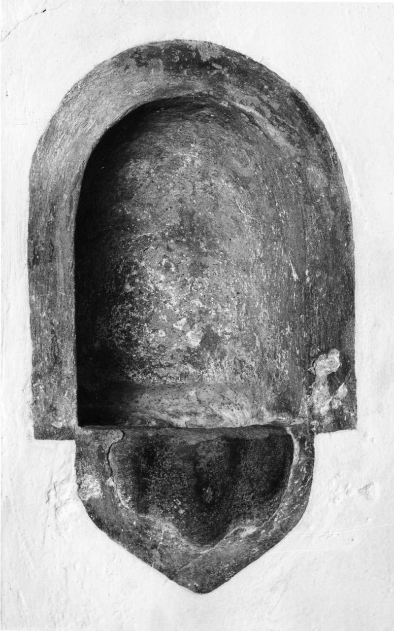 acquasantiera da parete - produzione toscana (prima metà sec. XVII)