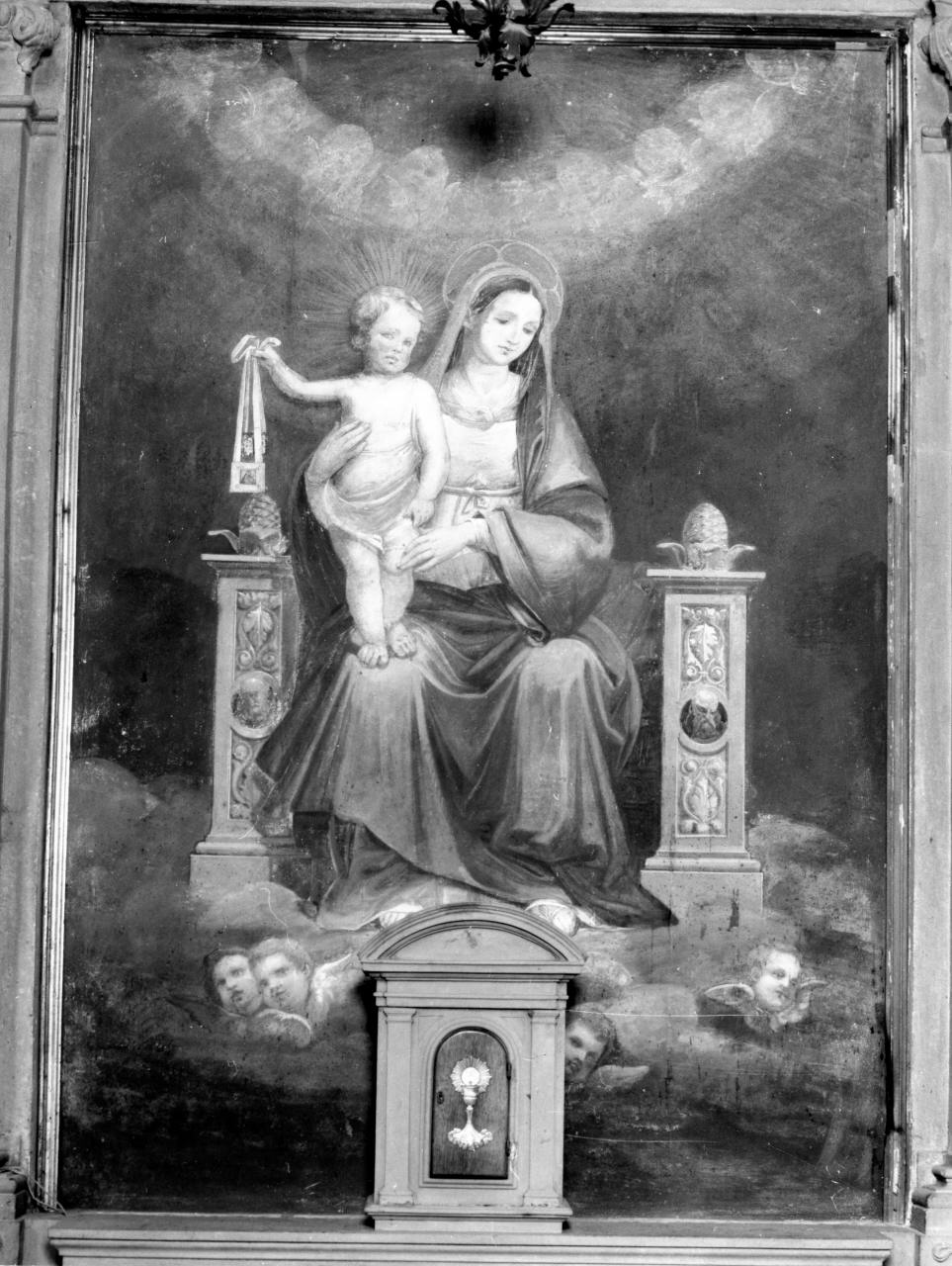 Madonna del Carmelo (dipinto) di Maffei Cesare (sec. XIX)