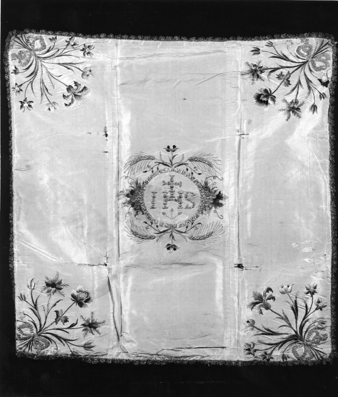 velo di calice, elemento d'insieme - manifattura italiana (seconda metà sec. XVIII)