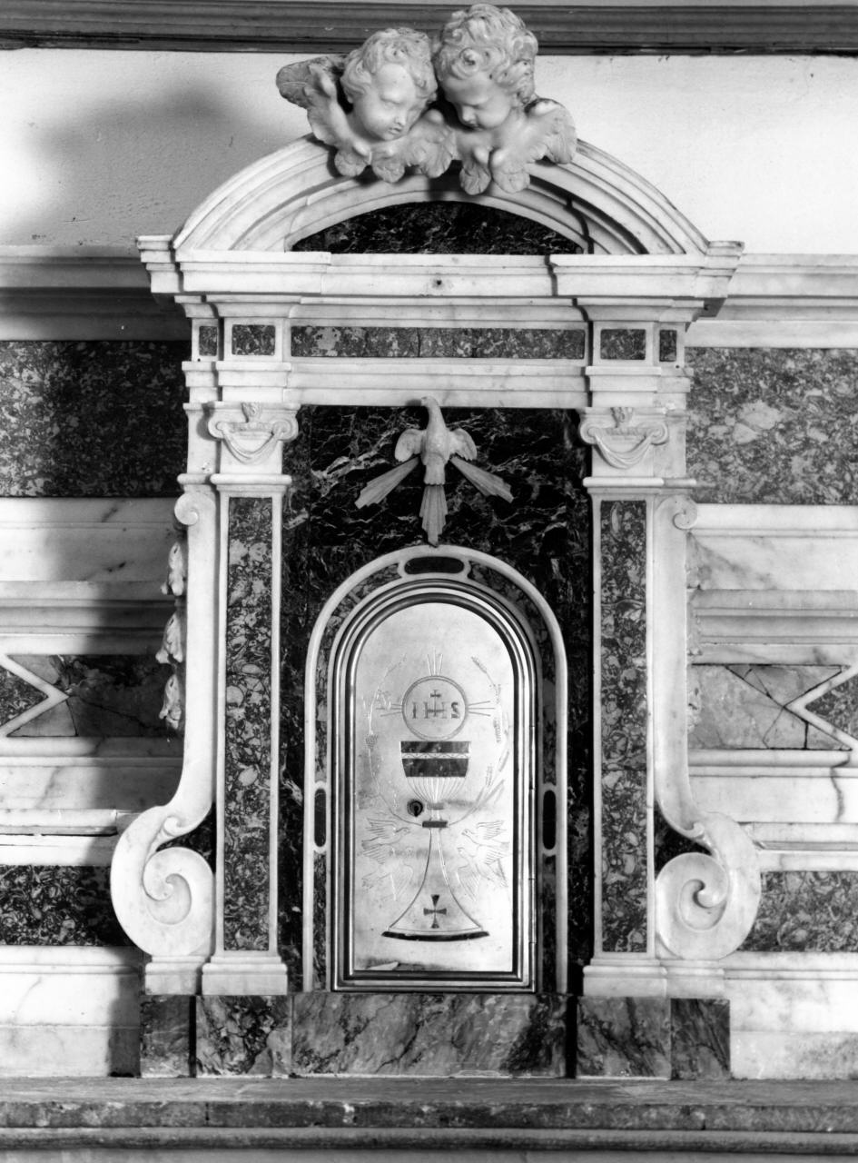 tabernacolo - a frontale architettonico - produzione toscana (sec. XVIII)