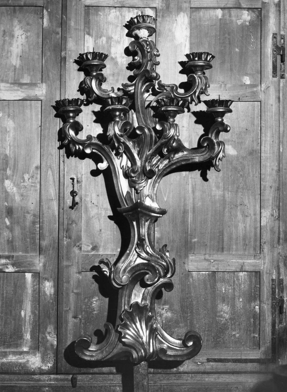 candelabro, serie - produzione toscana (fine/inizio secc. XVII/ XVIII)