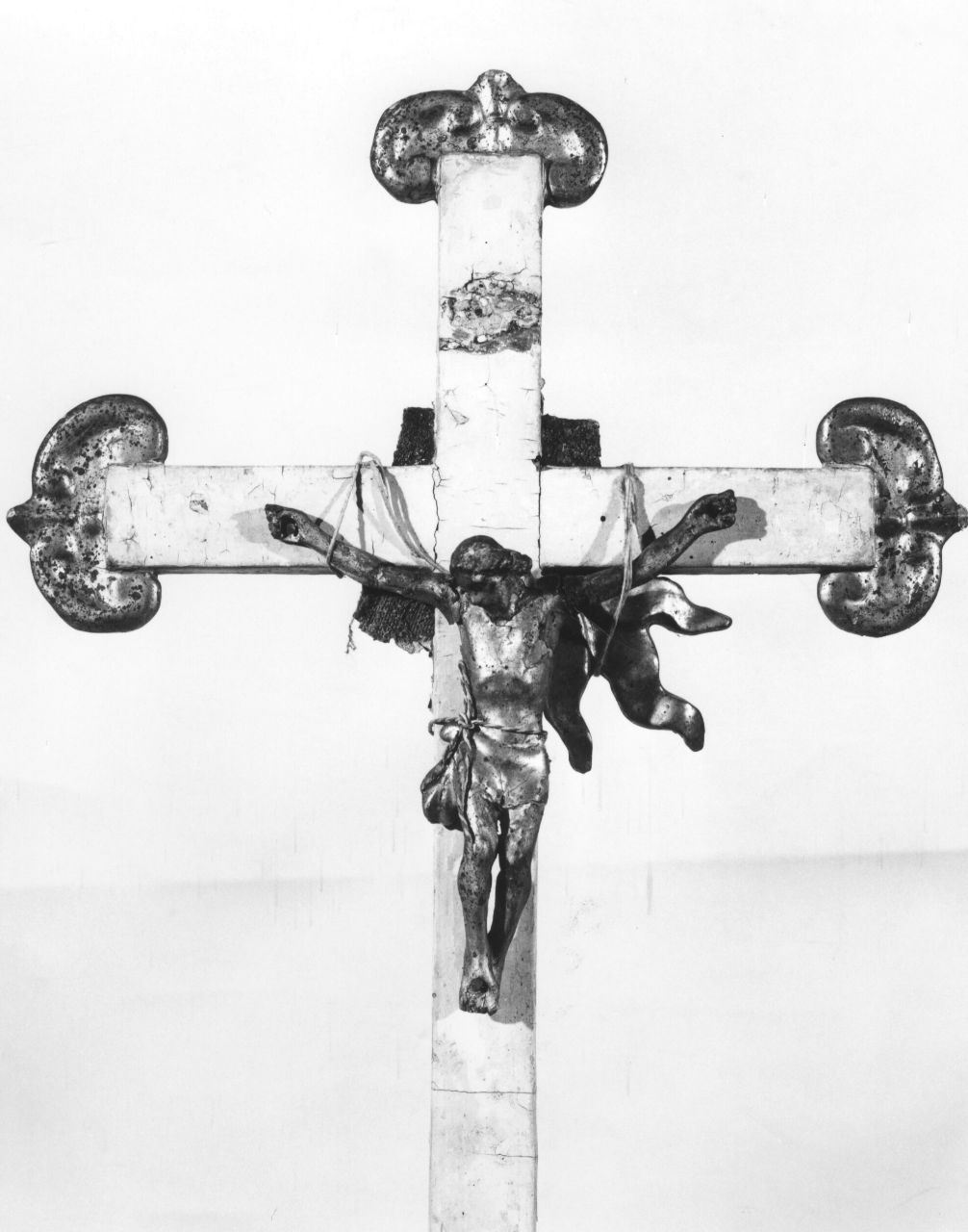 Cristo crocifisso (croce d'altare, elemento d'insieme) - bottega toscana (sec. XIX)
