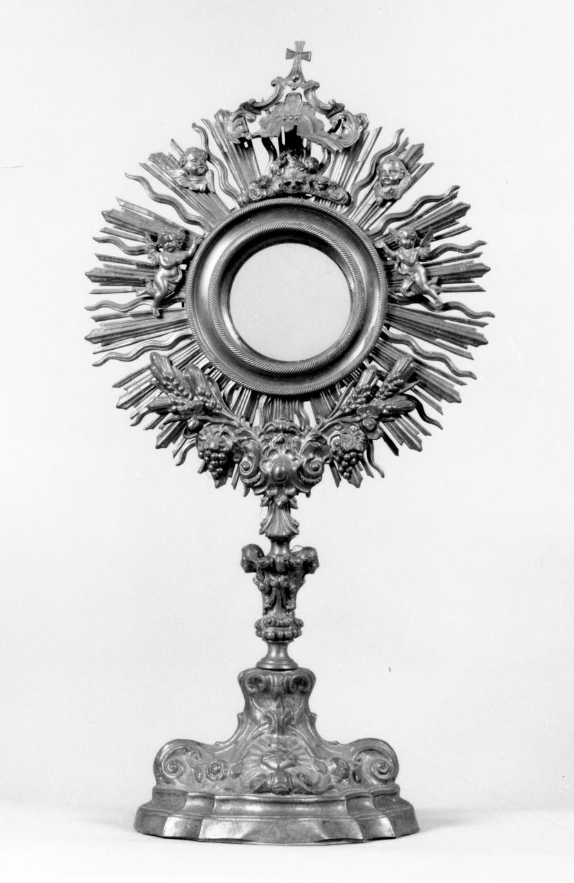 ostensorio - a raggiera - produzione toscana (metà sec. XVIII)