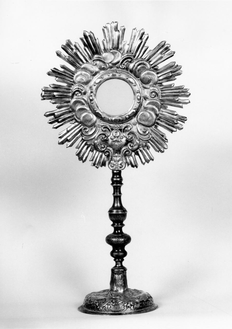 ostensorio - a raggiera - produzione toscana (prima metà sec. XVIII)