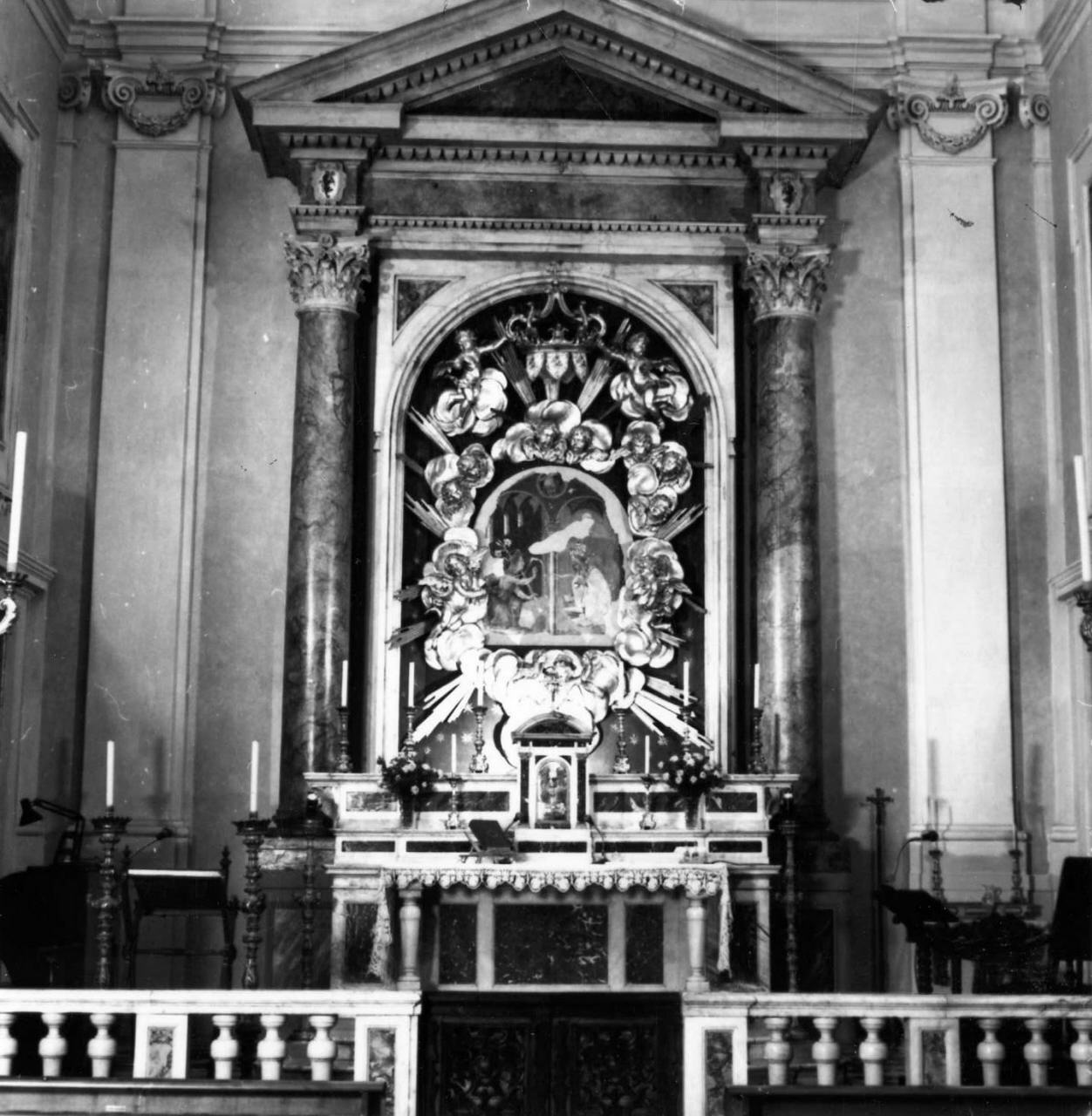 altare maggiore di Del Rosso Zanobi, Socci Carlo, Pertici Pietro (prima metà, seconda metà, prima metà sec. XVII, sec. XVIII, sec. XX)