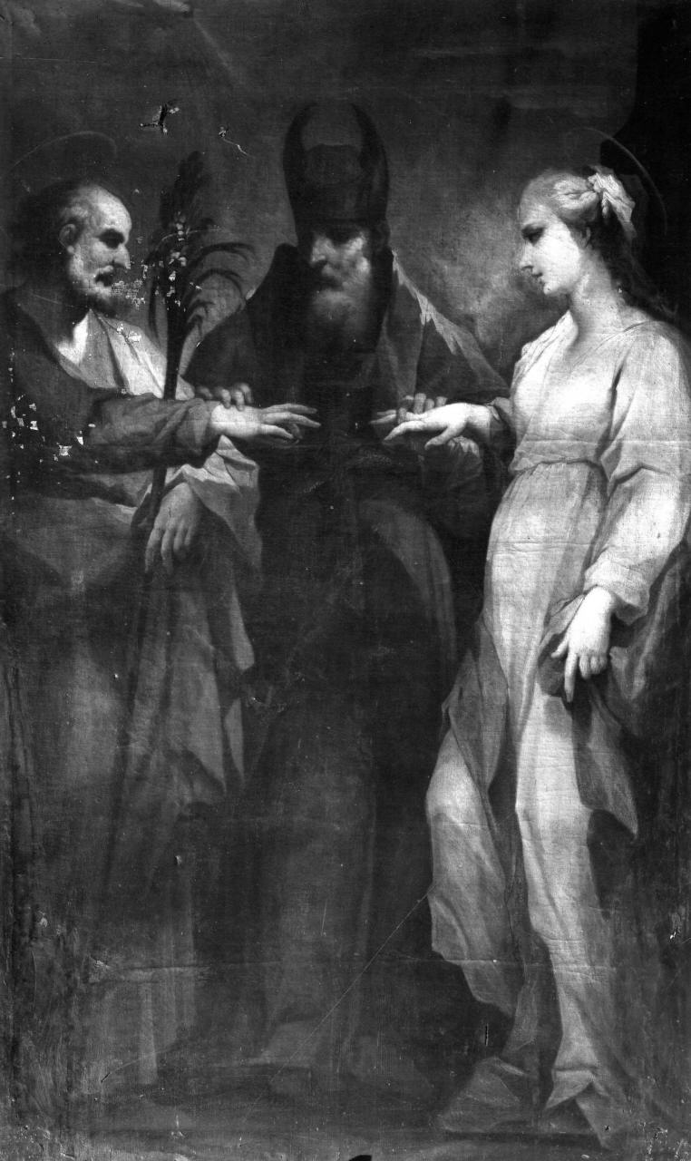 Sposalizio di Maria Vergine (dipinto) di Sagrestani Giovanni Camillo (sec. XVIII)