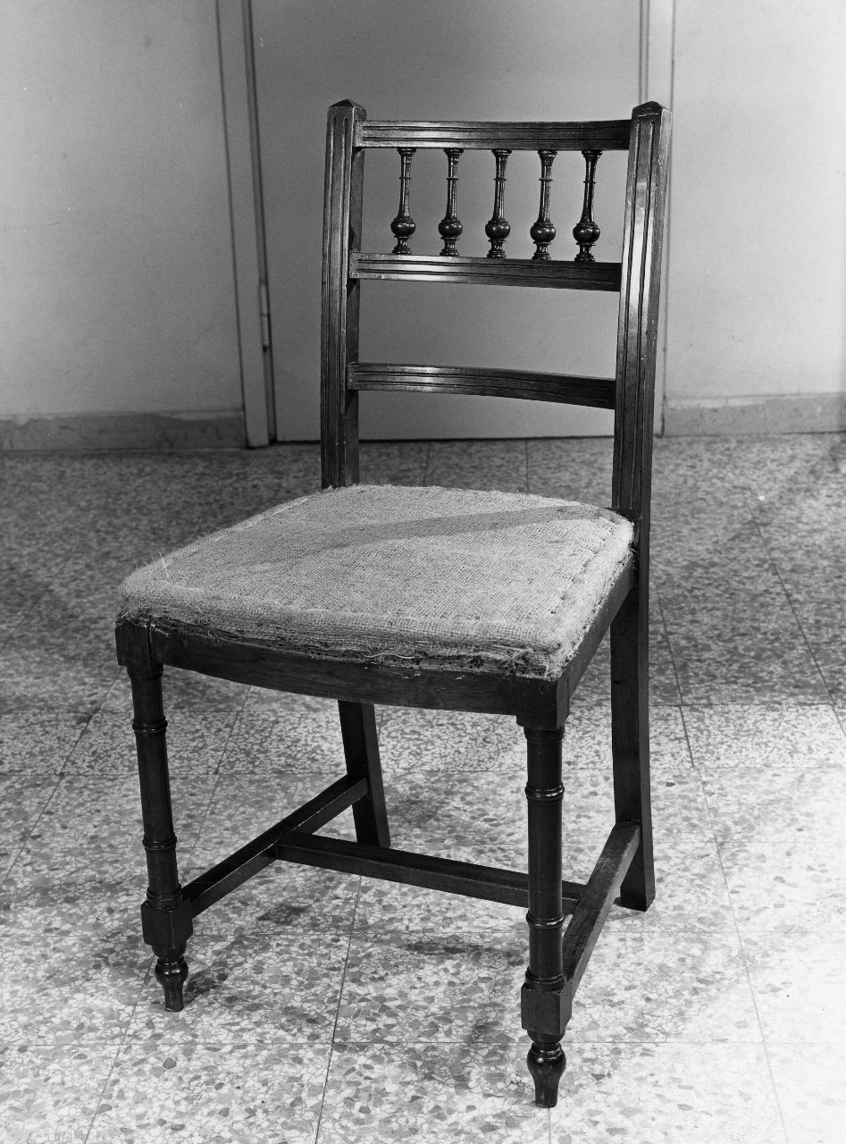 sedia, serie - bottega toscana (fine/inizio secc. XIX/ XX)