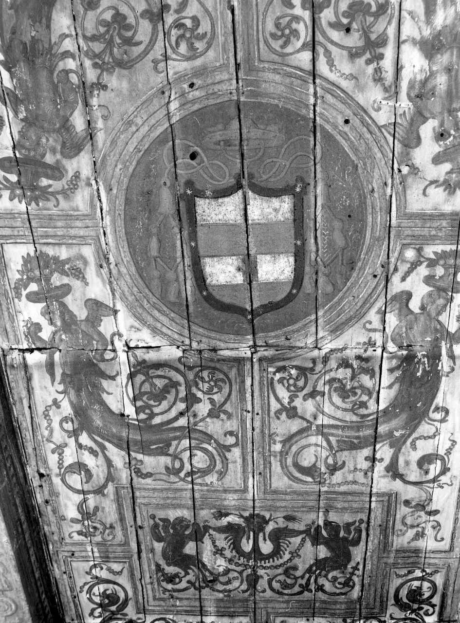 motivi decorativi a grottesche (dipinto) - ambito fiorentino (prima metà sec. XVI)