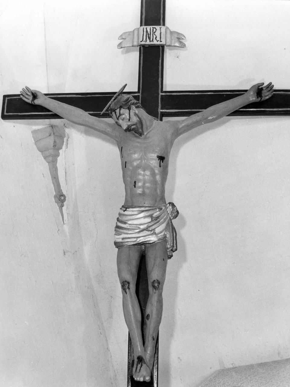 Cristo crocifisso dolente (crocifisso) - bottega toscana (sec. XIX)