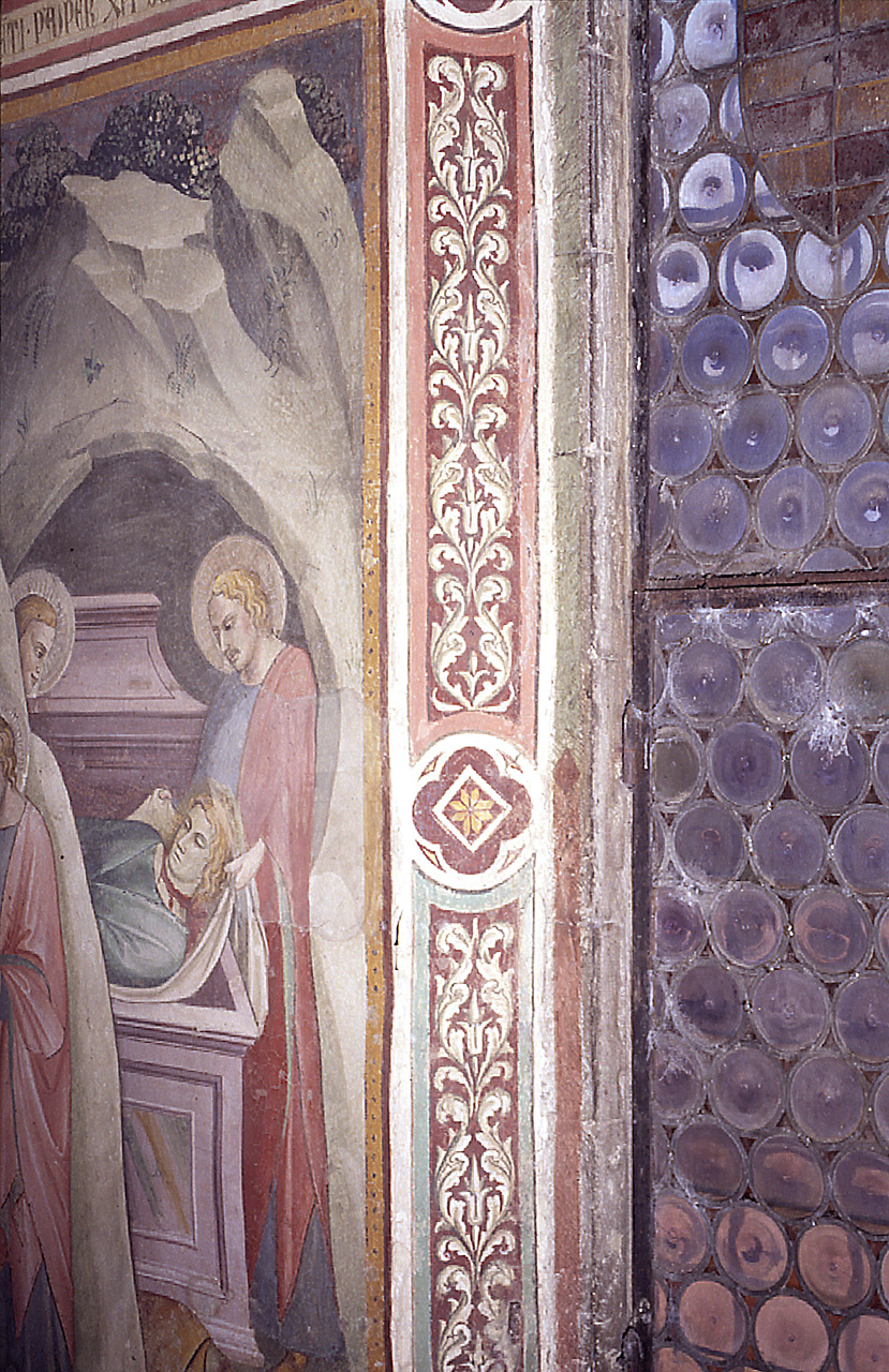 motivi decorativi (dipinto) di Lippo di Corso (attribuito) (secc. XIV/ XV)