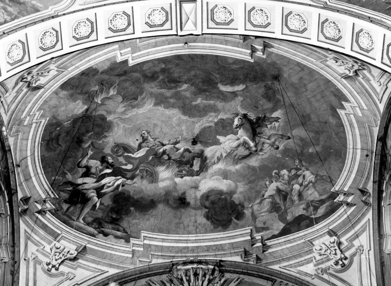ascesa al cielo di Elia sul carro di fuoco (dipinto) di Romei Giuseppe, Stagi Domenico (sec. XVIII)