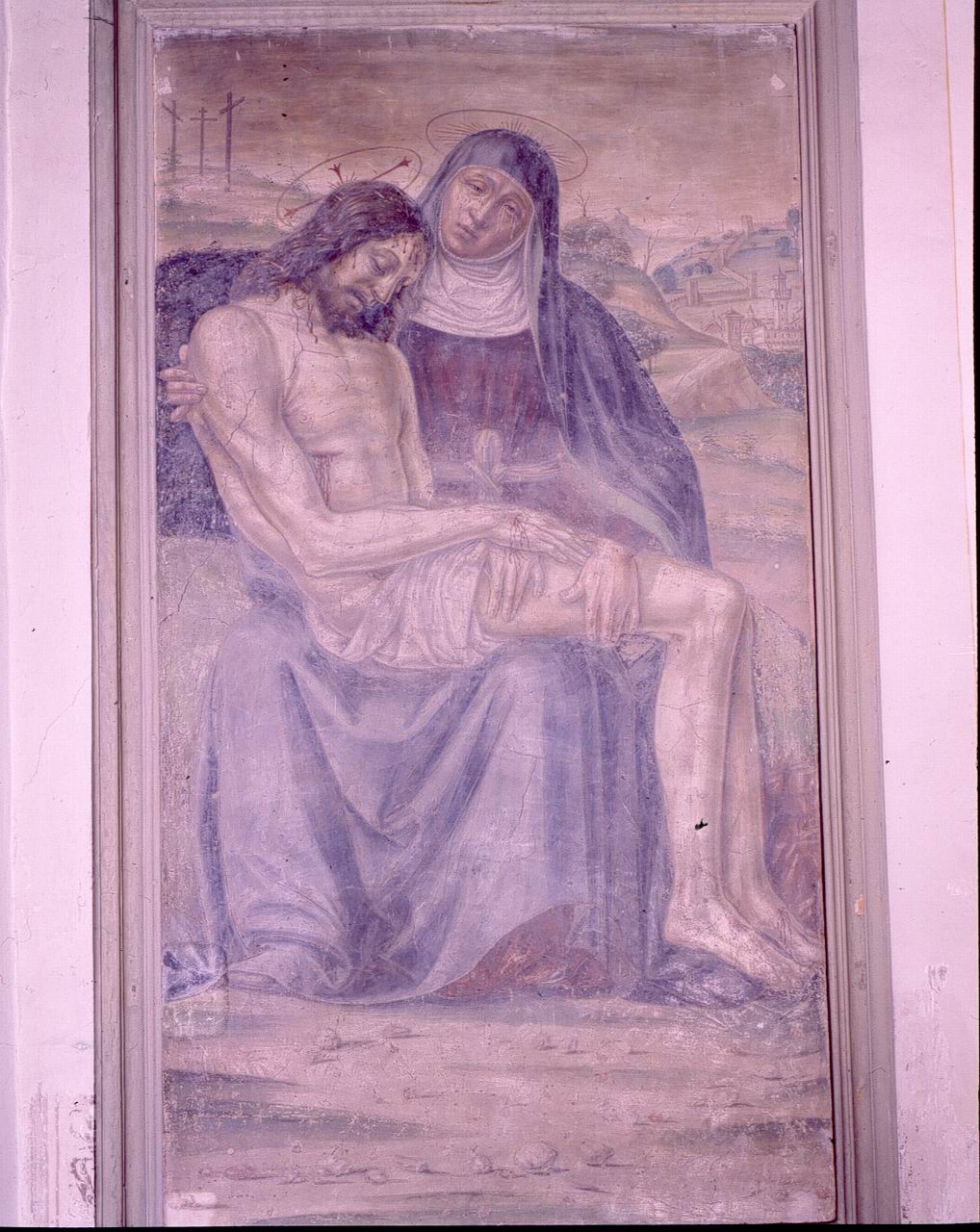 pietà (dipinto) di Girolamo di Antonio da Brescia fra (sec. XVI)