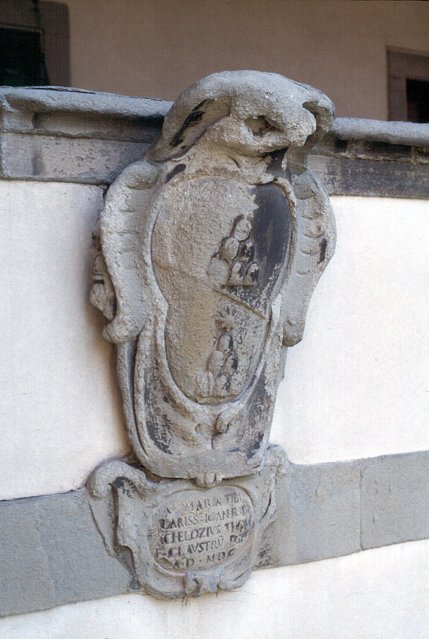 stemma gentilizio di Giovanni Battista Michelozzi (rilievo) - produzione toscana (sec. XVII) 