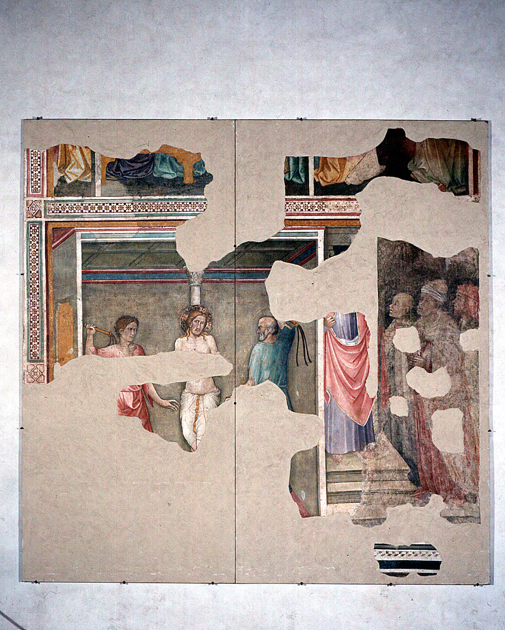 flagellazione di Cristo (dipinto, frammento) di Lippo d'Andrea (attribuito) (sec. XV)