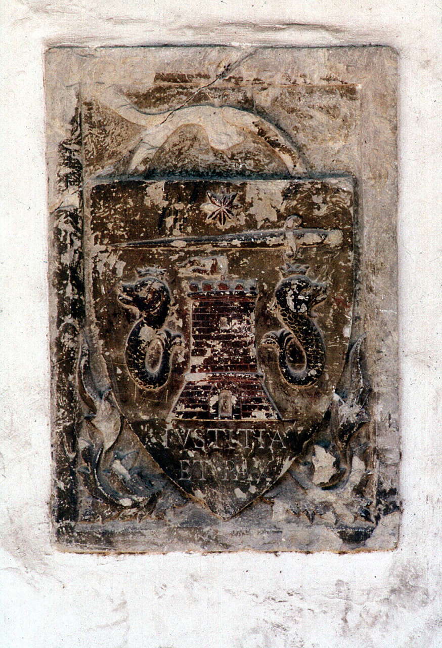 stemma gentilizio della famiglia Cantini (rilievo) - produzione toscana (prima metà sec. XV)